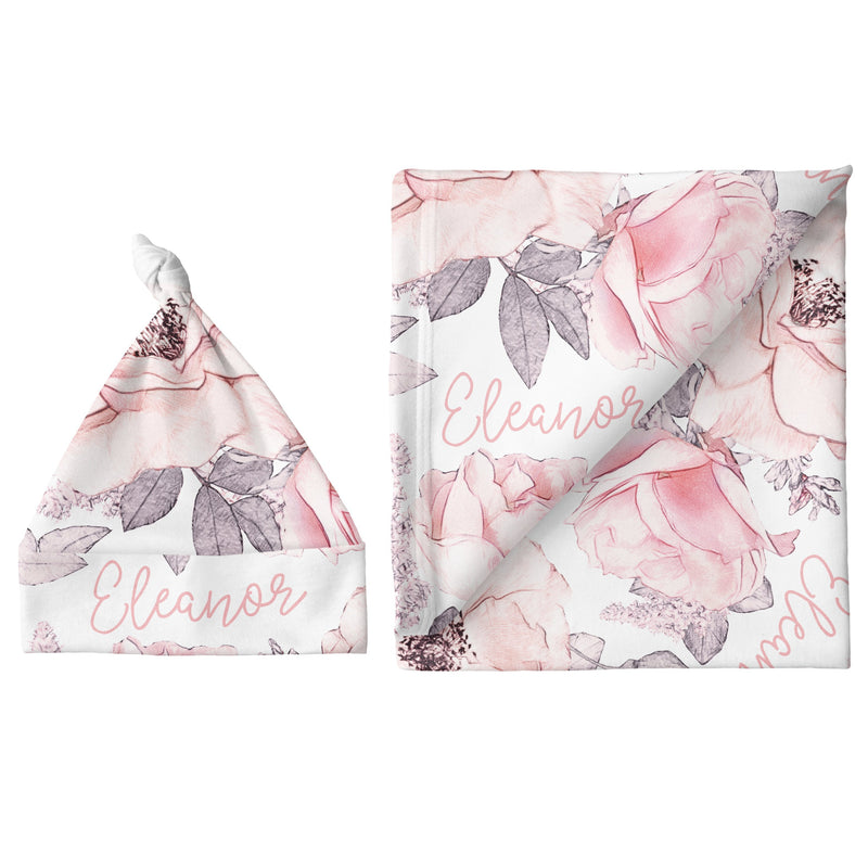 Sugar + Maple Small Blanket & Hat Set | Wallpaper Floral